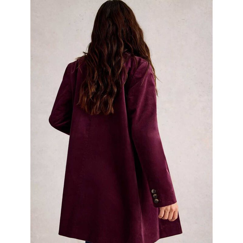 White Stuff Karla Velvet Coat image number 5